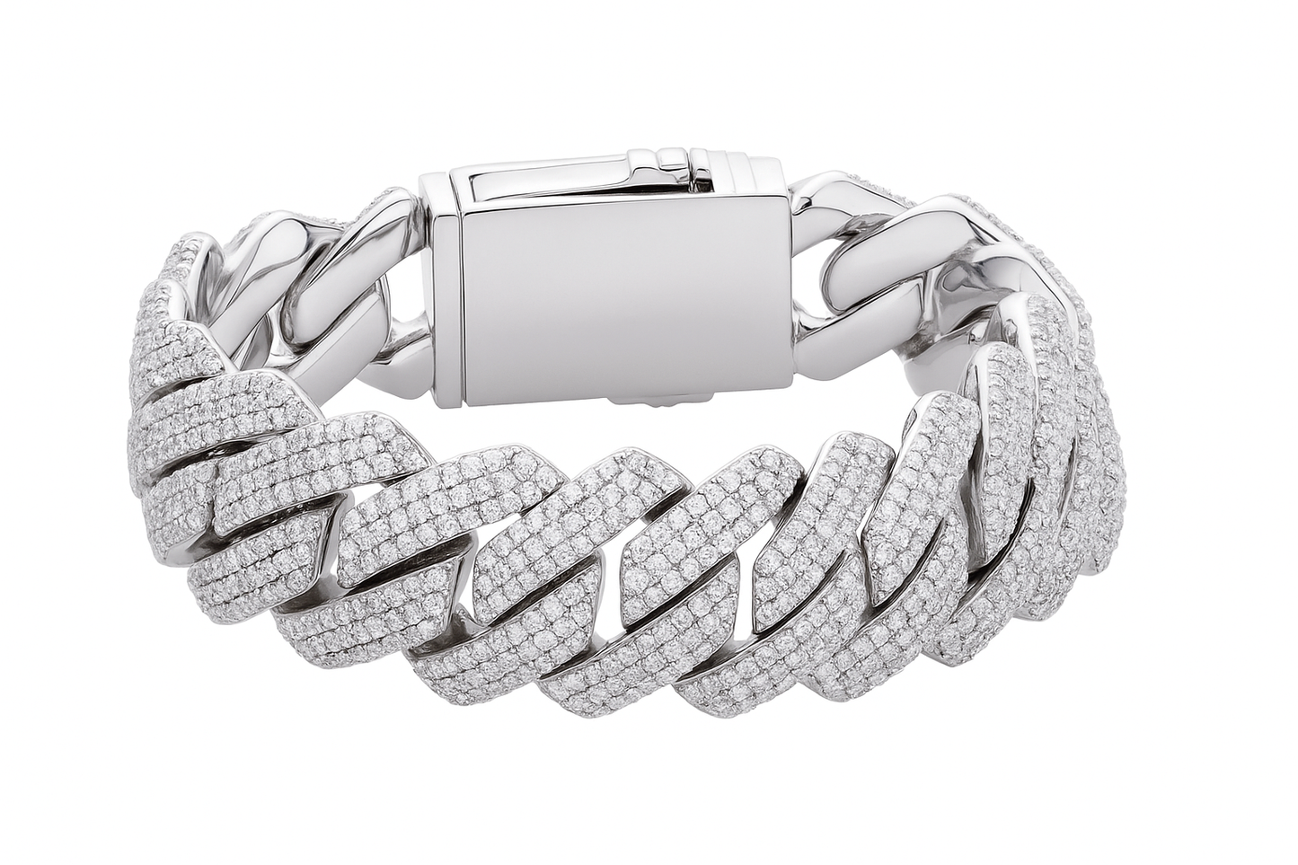 20mm Cuban Tennis Chain Bracelets for Men
