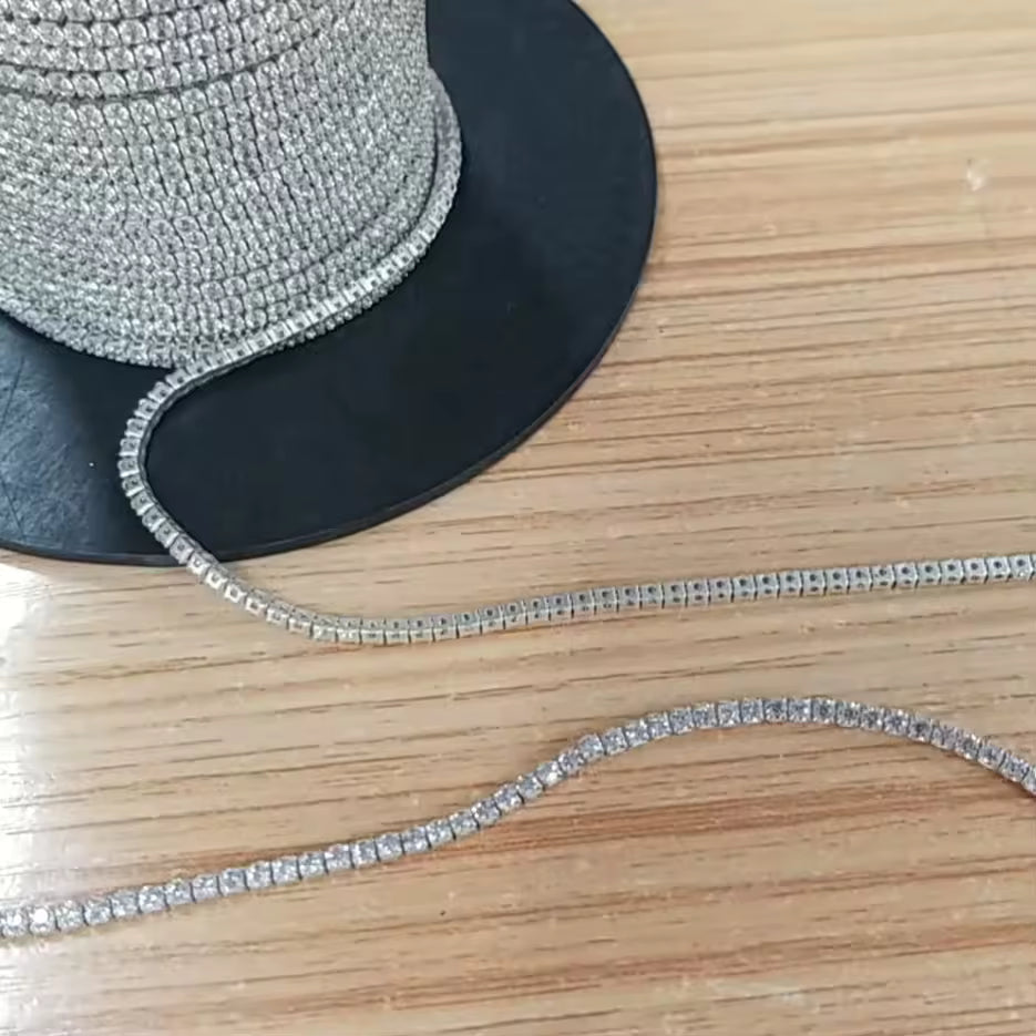 Micro 2mm Sterling Silver Tennis Chain