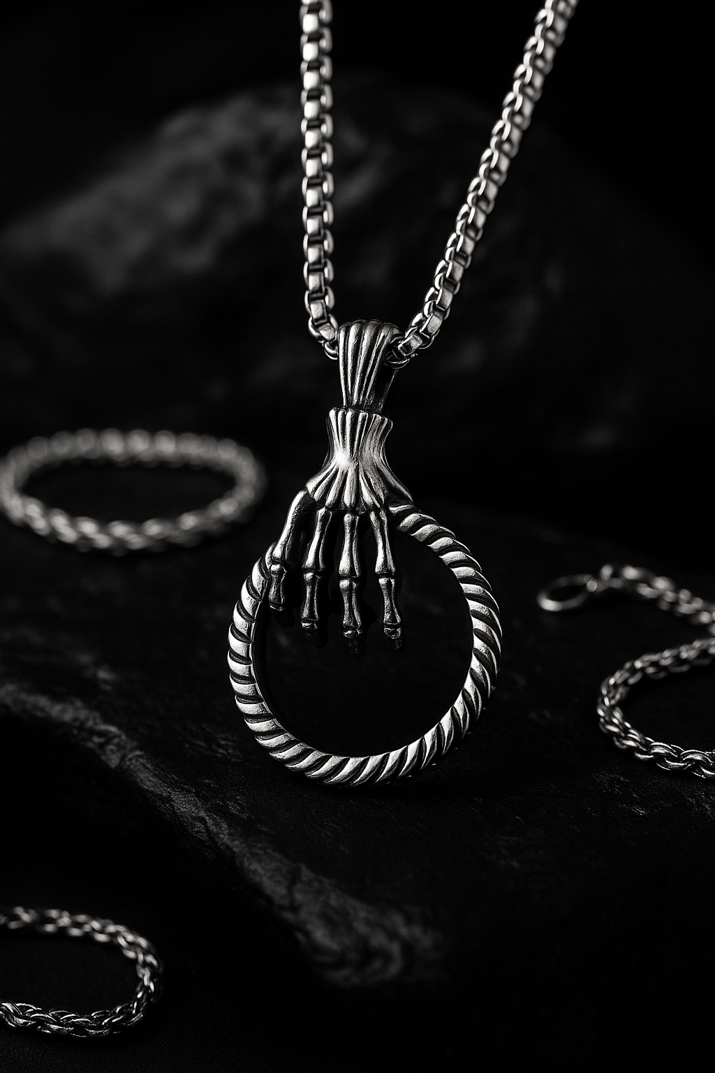 Skeleton Hold Loop Pendant for Men's