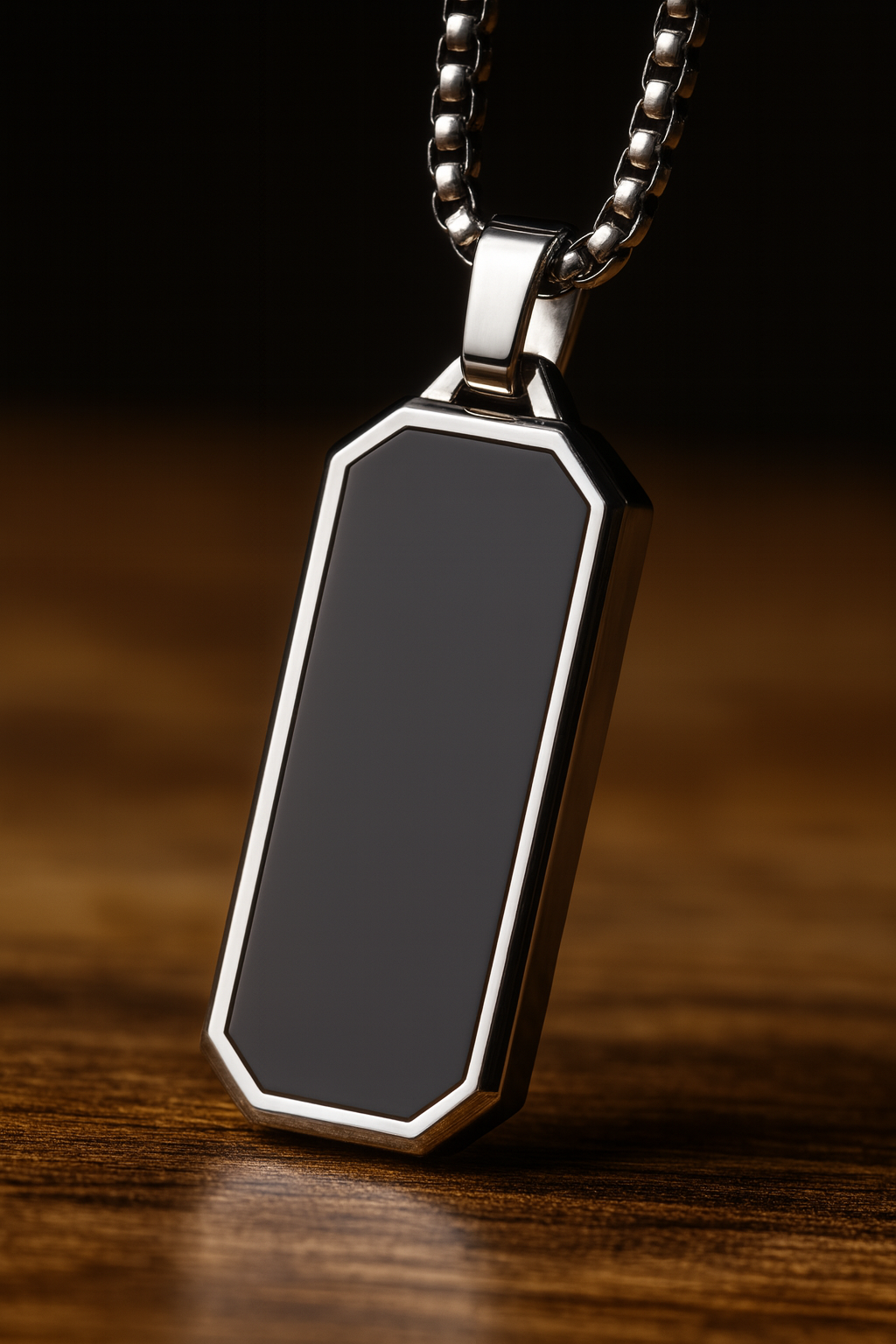 3D Tech Shield Necklace Pendant For Men's