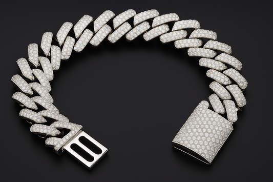 20mm Cuban Tennis Chain Bracelets for Men