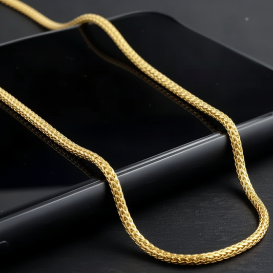 Apex Warrior Gold Necklace Chain for Men's