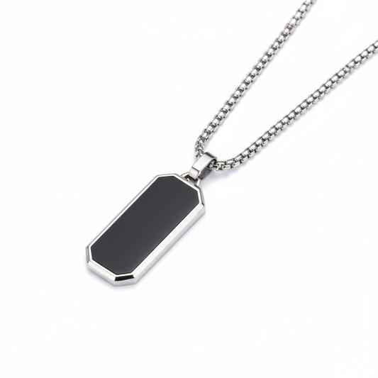 3D Tech Shield Necklace Pendant For Men's