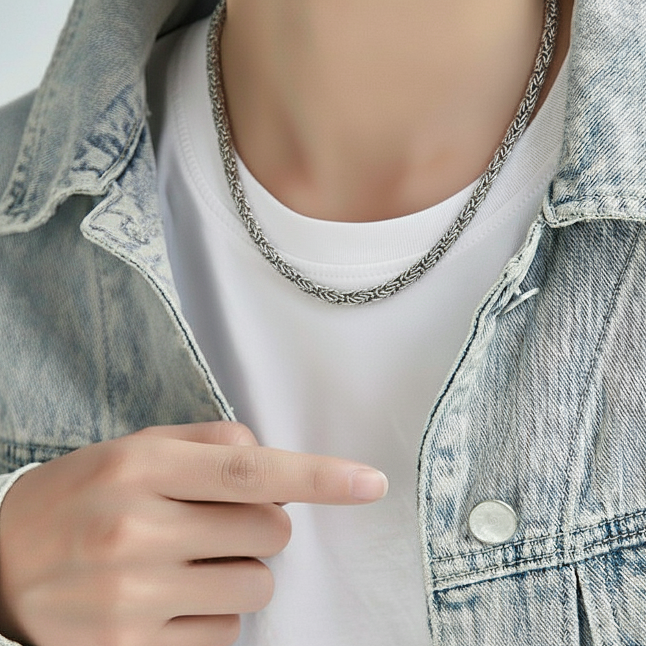 Imperial Forge Silver Link Chain for Men's
