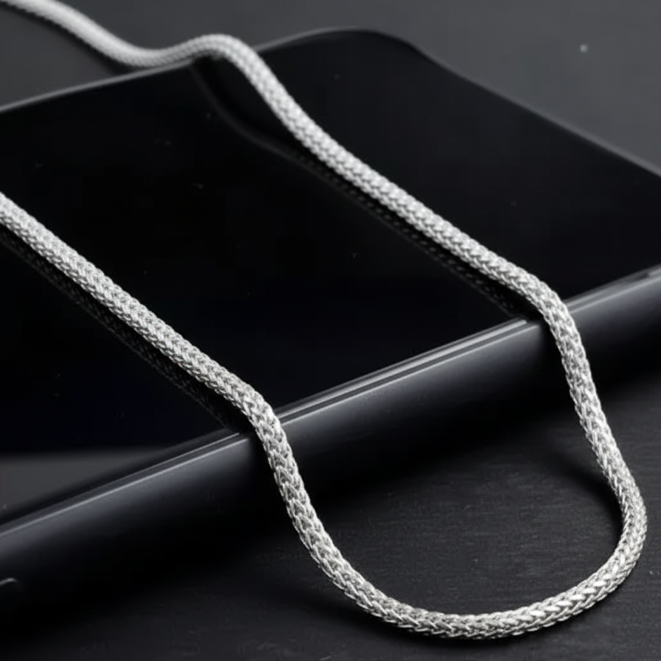 Apex Warrior Silver Necklace Chain for Men's