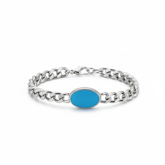Azure Core Link Bracelet for Men's
