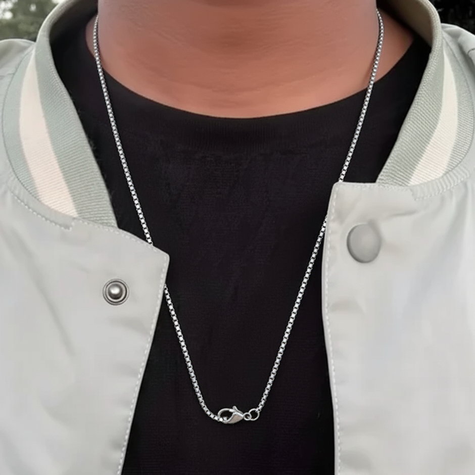 Titan Steel Box Necklace Chain for Men's