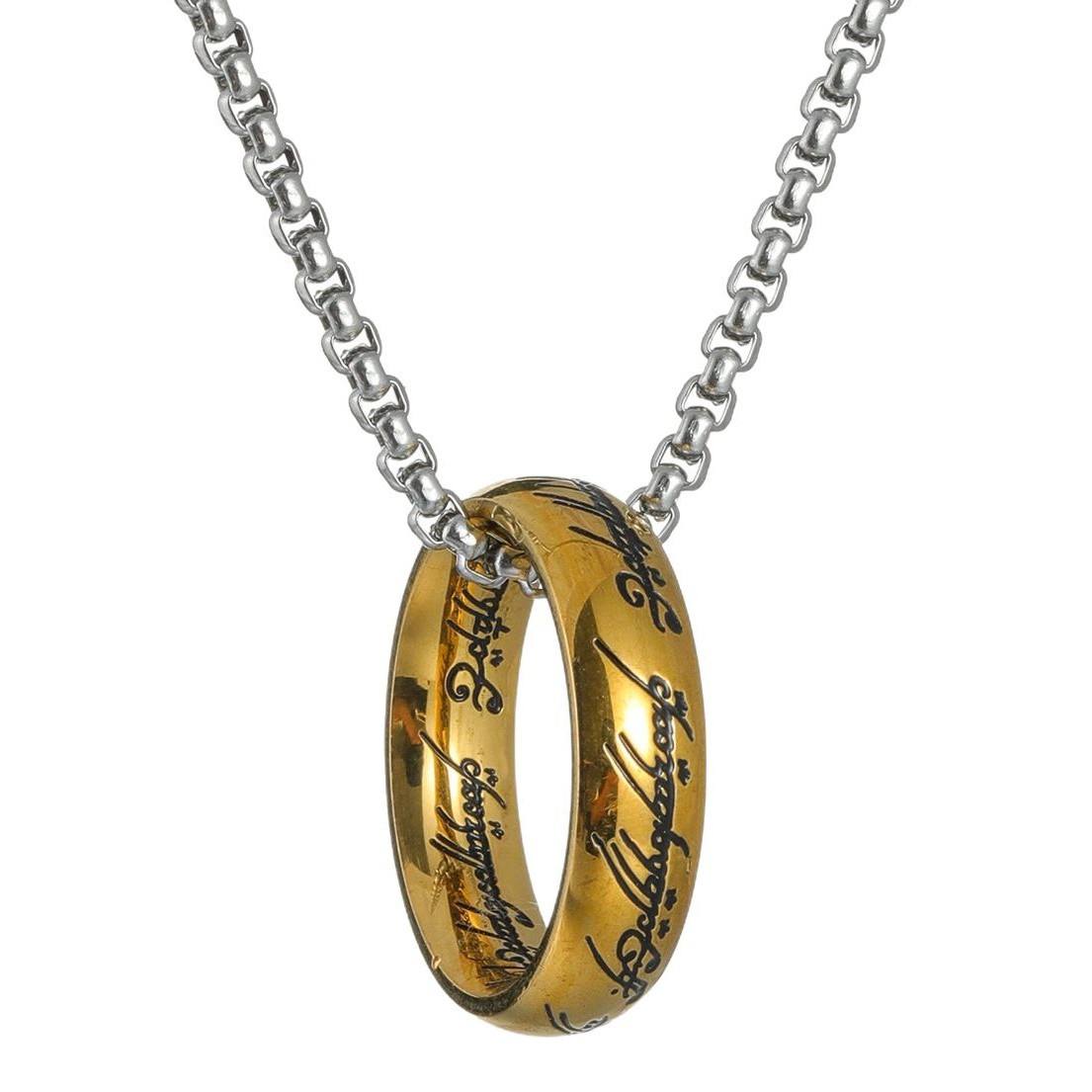 Golden Rune Pendant Chain for Men's